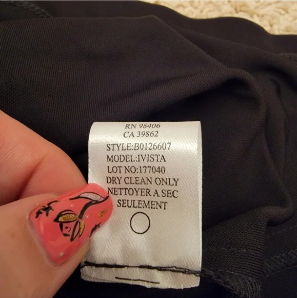 Theory Ivista Black Dress 3/4 Sleeves Size 8 NWT - Picture 11 of 14